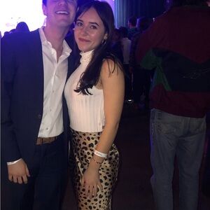 Realisation Par cheetah print skirt. Size M. Stain on the front (see pictures)